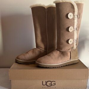 UGG Classic Tall Boots in Tan and Cream